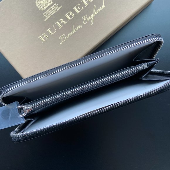 Burberry Men's Zip London Check Long Wallet - Picture 3 of 11